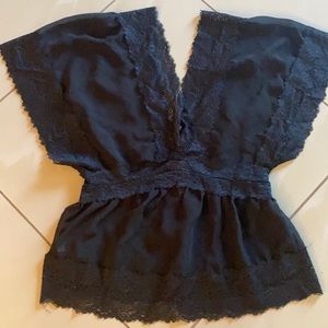Lace Trimmed Top